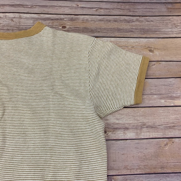 Vtg 60s Champion stripe short sleeve sweatshirt - Picture 9 of 12